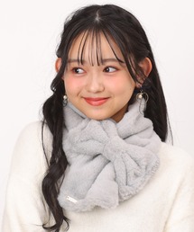 PINKHUNT（ピンクハント）の「PINKHUNT ピンクハント りぼんファーマフラー 1131（マフラー・キッズ）」