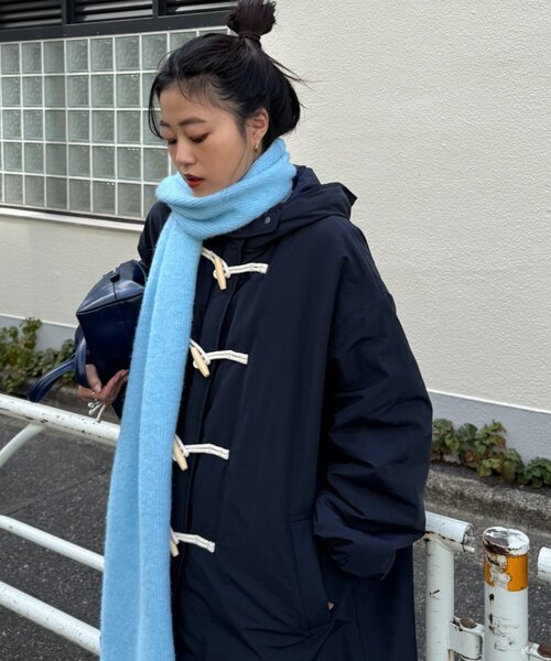 COMOLI 中綿ダッフルコート　ネイビー COMOLI - COMOLI ウール 中綿 ダッフルコートの通販 by テラス