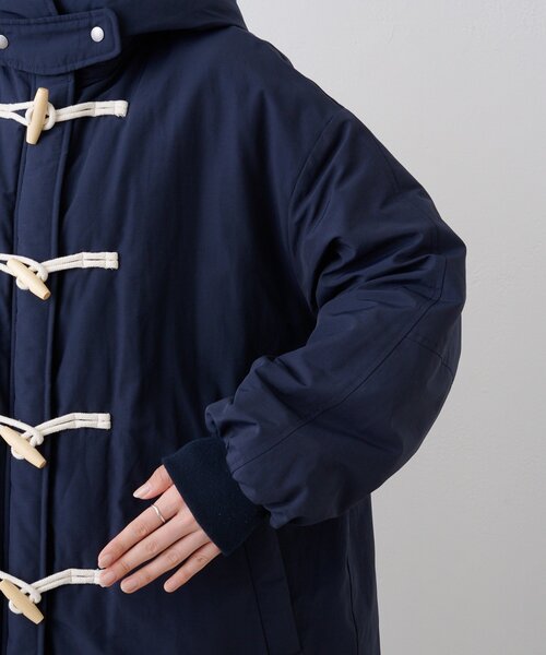 【美品】バウンティハンター　中綿入り ロング　ダッフルコート　ロゴ刺繍 somari imaginationスタンドフードロングダッフルコート[品番