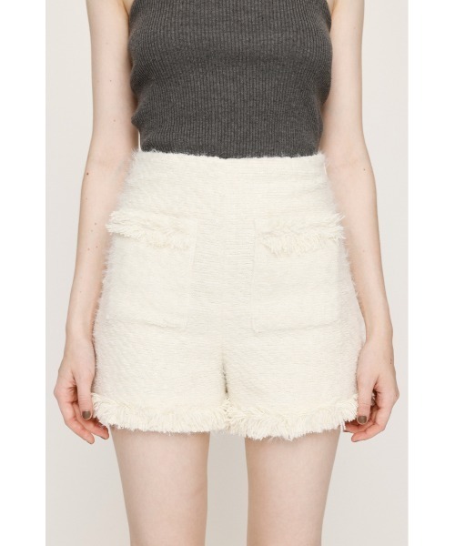 SLY（スライ）の「FLUFFY TWEED S/PT フラッフィー ツイード ショート
