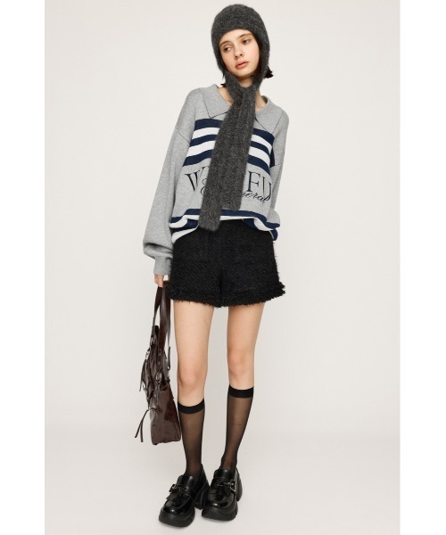 SLY（スライ）の「FLUFFY TWEED S/PT フラッフィー ツイード ショート