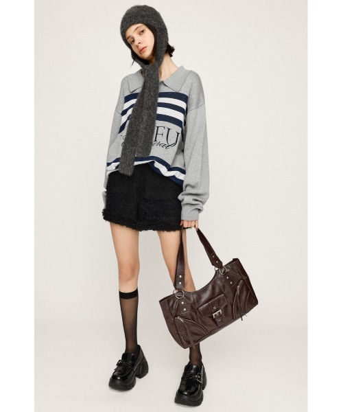 SLY（スライ）の「FLUFFY TWEED S/PT フラッフィー ツイード ショート