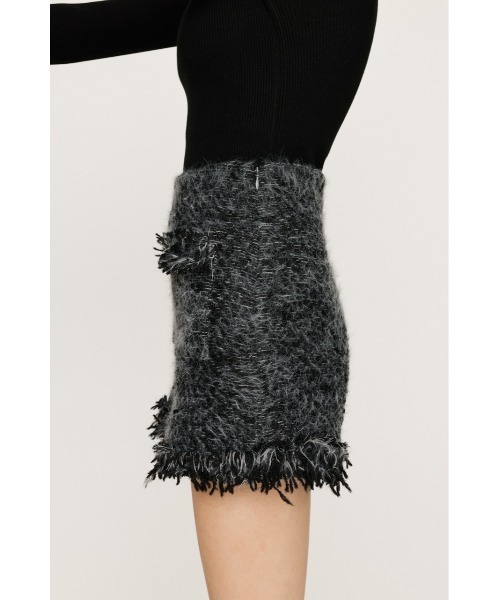 SLY（スライ）の「FLUFFY TWEED S/PT フラッフィー ツイード ショート