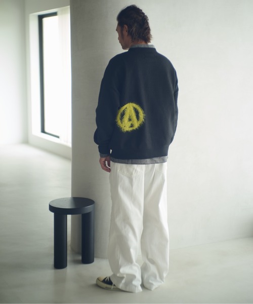 ADAM PATEK(アダムパテック)の「ADAMPATEK/archive shaggy crest crewneck/ジャガードシャギークルーネック(AP2521027)(ニット/セーター・レディース・ブラック×イエロー/ブラック×レッド・1/2)」の16枚目の写真