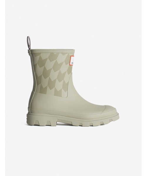 MAISON KITSUNE x HUNTER UNISEX CHEVRON DOWNPOUR SHORT BOOTS