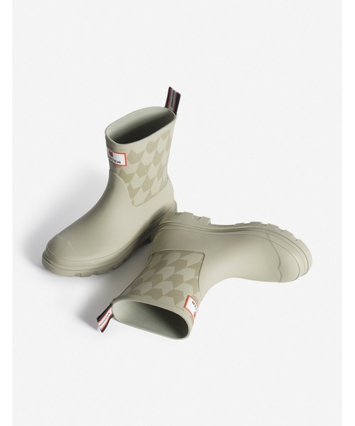 靴 HUNTER Logo Print Short Rain Boots 23cm HUNTER Logo Print Short Rain Boots 23cm
