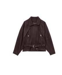 Uenui（ウニュイ）の「suede biker jacket（その他アウター）」