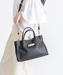 Rivel（リヴェル）の「【VIOLAd'ORO/ヴィオラドーロ】イタリアンWフェイス スムースレザー 2WAYハンドバッグ TRERO Mサイズ（ショルダーバッグ）」