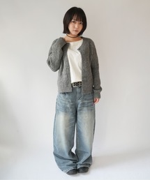 SORUTT（ソルト）の「【 SORUTT / ソルト 】 ケーブル編み クルーネック ショート カーディガン #_（カーディガン/ボレロ）」