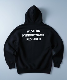 【Western Hydrodynamic Research/ウェスタン ハイドロダイナミック リサーチ】WORKER HOODIE JP プルオーバーパーカー バックプリント ワンポイント ブランドロゴ 刺繍