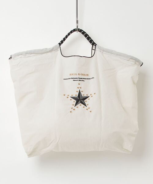 Ball&Chain（ボールアンドチェーン）の「Ball&Chain(ボールアンドチェーン) The first star/Lサイズ（エコバッグ/サブバッグ・レディース・ブラック/アイボリー/グレー・F）」の2枚目の写真