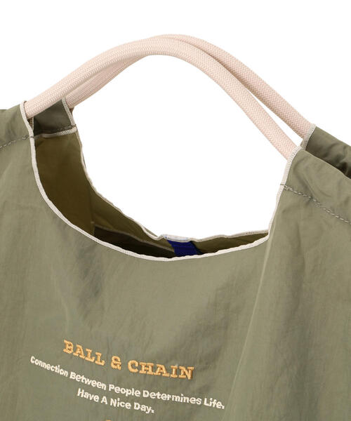 Ball&Chain（ボールアンドチェーン）の「Ball&Chain(ボールアンドチェーン) The first star/Lサイズ（エコバッグ/サブバッグ・レディース・ブラック/アイボリー/グレー・F）」の6枚目の写真