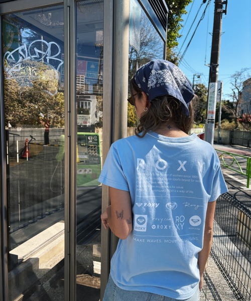 ROXY(ロキシー)の「HISTORICAL LOGO LINE /ロキシーバックプリントロゴ半袖Tシャツ(Tシャツ/カットソー・レディース・ホワイト/ミント/ブラック・SMALL/MEDIUM/LARGE)」の3枚目の写真