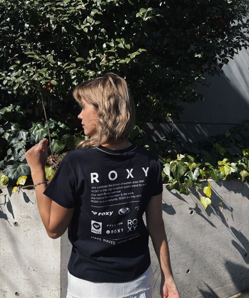 ROXY(ロキシー)の「HISTORICAL LOGO LINE /ロキシーバックプリントロゴ半袖Tシャツ(Tシャツ/カットソー・レディース・ホワイト/ミント/ブラック・SMALL/MEDIUM/LARGE)」の7枚目の写真