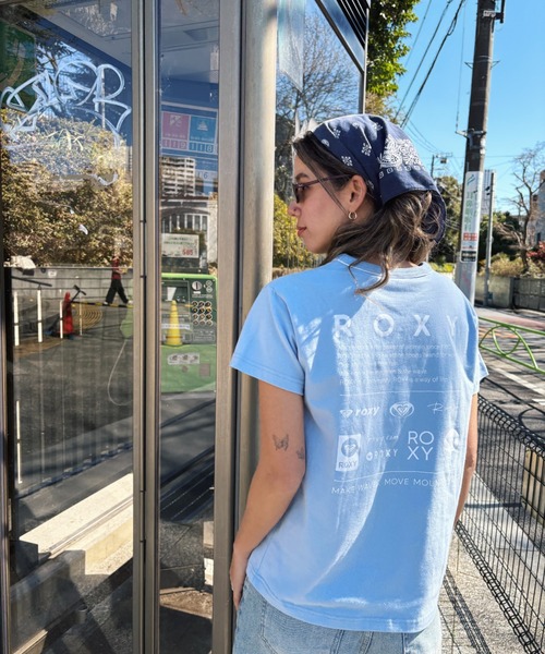 ROXY(ロキシー)の「HISTORICAL LOGO LINE /ロキシーバックプリントロゴ半袖Tシャツ(Tシャツ/カットソー・レディース・ホワイト/ミント/ブラック・SMALL/MEDIUM/LARGE)」の9枚目の写真