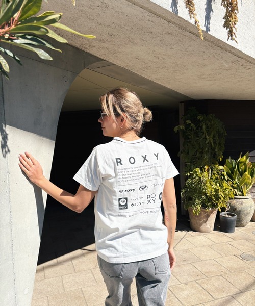 ROXY(ロキシー)の「HISTORICAL LOGO LINE /ロキシーバックプリントロゴ半袖Tシャツ(Tシャツ/カットソー・レディース・ホワイト/ミント/ブラック・SMALL/MEDIUM/LARGE)」の15枚目の写真