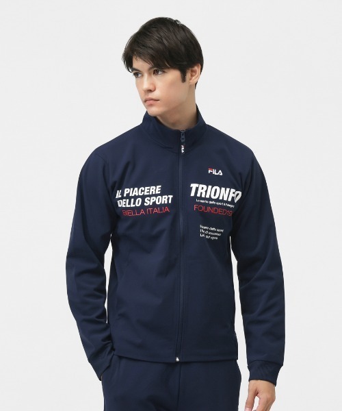 FILA（フィラ）の「フィラ FILA メンズジャージジャケット（ジャージ・メンズ・ネイビー/グレー/ブラック・M/L/LL）」の3枚目の写真