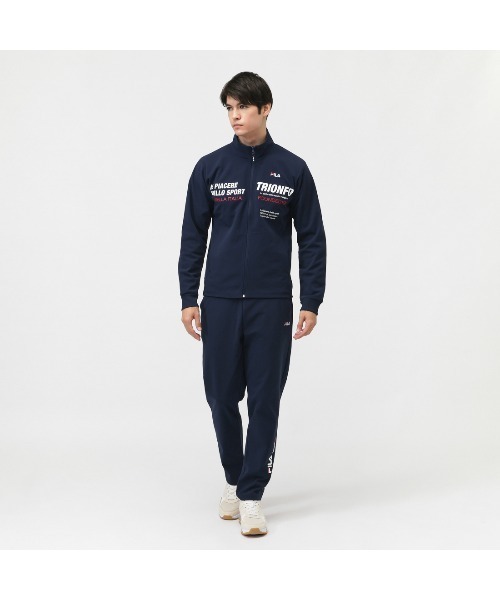 FILA（フィラ）の「フィラ FILA メンズジャージジャケット（ジャージ・メンズ・ネイビー/グレー/ブラック・M/L/LL）」の14枚目の写真