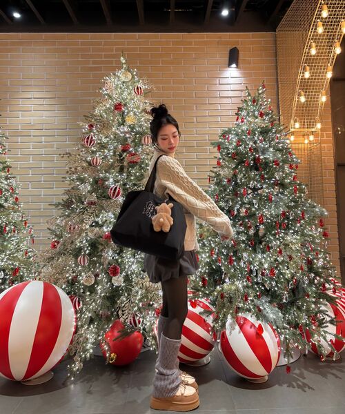 BLACKPURPLE(ブラックパープル)の「クリスタルダブルサイドバッグ BP Crystal DoubleSide Bag(ショルダーバッグ・レディース・ブラック・FREE)」の5枚目の写真