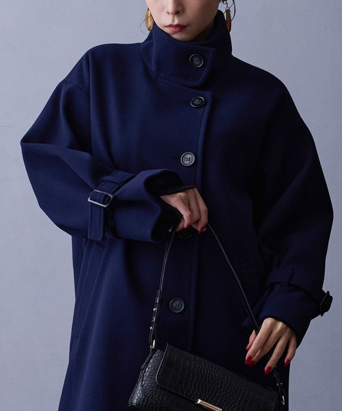 NICOLE white（ニコルホワイト）の「スタンドコート（その他アウター・レディース・ブラック/ライトグレー/ネイビー・FREE）」の14枚目の写真