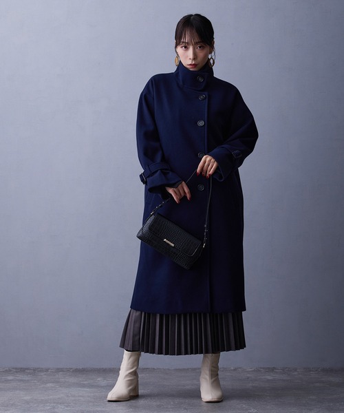 NICOLE white（ニコルホワイト）の「スタンドコート（その他アウター・レディース・ブラック/ライトグレー/ネイビー・FREE）」の17枚目の写真