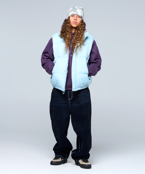 WKNDRS(ウィーキャンドース)の「PUZZLE PUFFER VEST (L.BLUE)(ダウンベスト・レディース・その他・MEDIUM/LARGE/X-LARGE)」の8枚目の写真