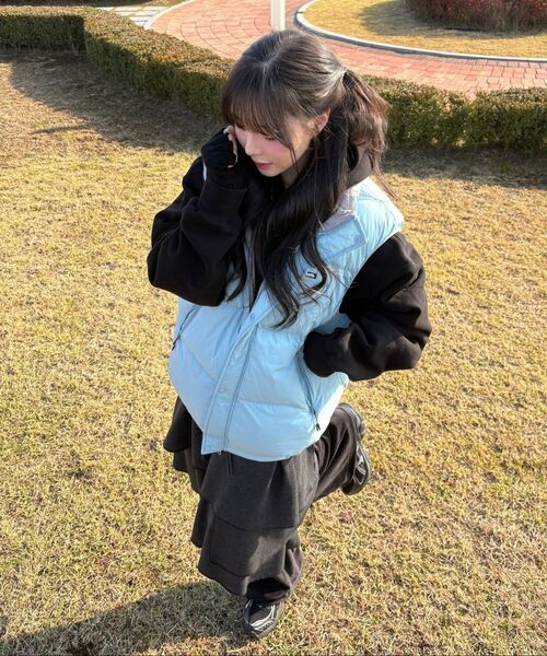 WKNDRS(ウィーキャンドース)の「PUZZLE PUFFER VEST (L.BLUE)(ダウンベスト・レディース・その他・MEDIUM/LARGE/X-LARGE)」の12枚目の写真