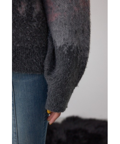 AZUL by moussy（アズールバイマウジー）の「グラデーションジャガードニット（ニット/セーター・レディース・ブラック系その他/ブラウン系その他/ピンク系その他・FREE）」の18枚目の写真