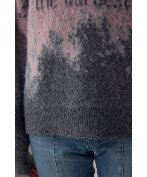 AZUL by moussy（アズールバイマウジー）の「グラデーションジャガードニット（ニット/セーター・レディース・ブラック系その他/ブラウン系その他/ピンク系その他・FREE）」の19枚目の写真