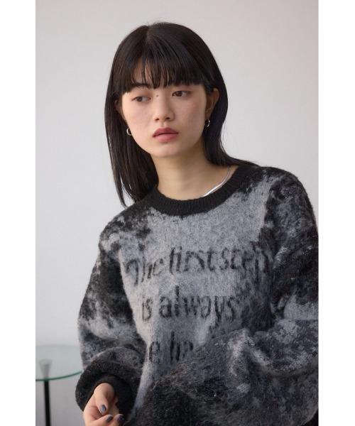 AZUL by moussy（アズールバイマウジー）の「グラデーションジャガードニット（ニット/セーター・レディース・ブラック系その他/ブラウン系その他/ピンク系その他・FREE）」の21枚目の写真