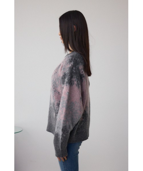 AZUL by moussy（アズールバイマウジー）の「グラデーションジャガードニット（ニット/セーター・レディース・ブラック系その他/ブラウン系その他/ピンク系その他・FREE）」の13枚目の写真