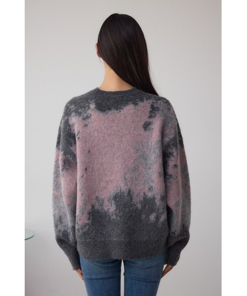 AZUL by moussy（アズールバイマウジー）の「グラデーションジャガードニット（ニット/セーター・レディース・ブラック系その他/ブラウン系その他/ピンク系その他・FREE）」の14枚目の写真