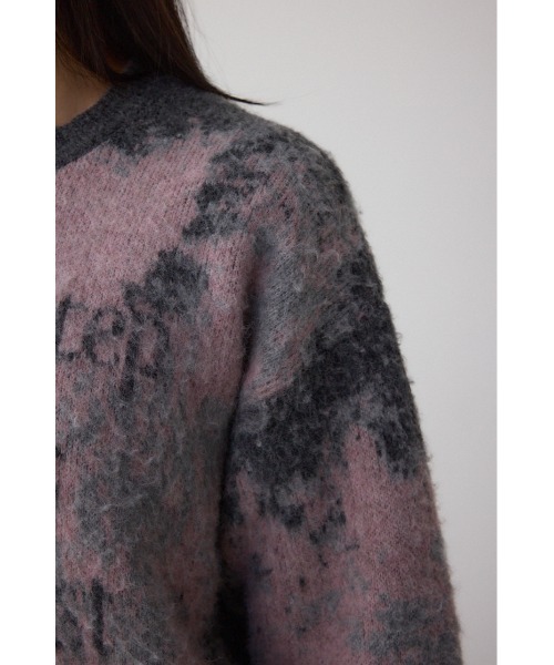 AZUL by moussy（アズールバイマウジー）の「グラデーションジャガードニット（ニット/セーター・レディース・ブラック系その他/ブラウン系その他/ピンク系その他・FREE）」の17枚目の写真