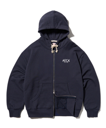 AECA（エイカ）の「AECA SIGNATURE ZIP UP HOODIE-NAVY（パーカー）」