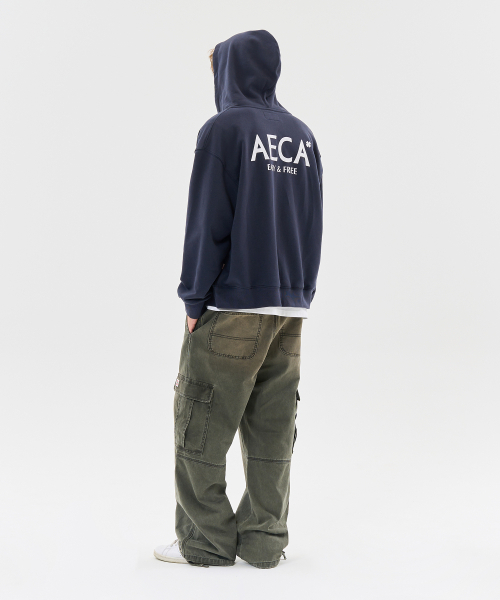 AECA(エイカ)の「AECA SIGNATURE ZIP UP HOODIE-NAVY(パーカー・レディース・その他・SMALL/MEDIUM/LARGE/X-LARGE)」の11枚目の写真
