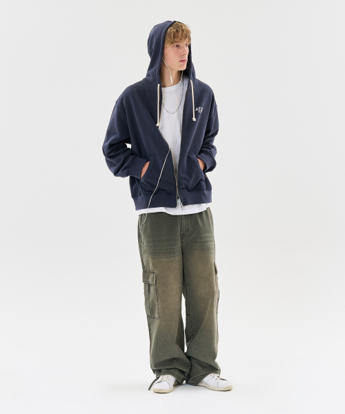 AECA(エイカ)の「AECA SIGNATURE ZIP UP HOODIE-NAVY(パーカー・レディース・その他・SMALL/MEDIUM/LARGE/X-LARGE)」の10枚目の写真