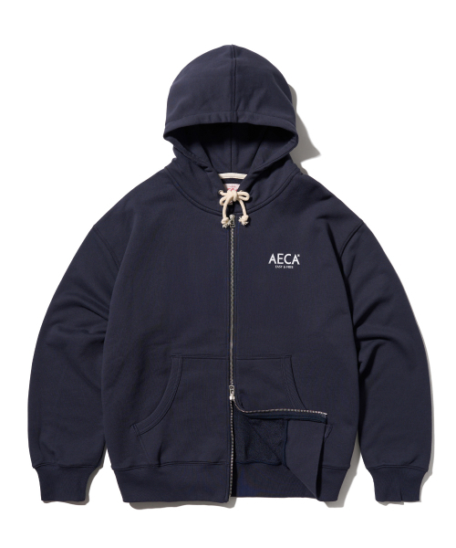 AECA(エイカ)の「AECA SIGNATURE ZIP UP HOODIE-NAVY(パーカー・レディース・その他・SMALL/MEDIUM/LARGE/X-LARGE)」の5枚目の写真