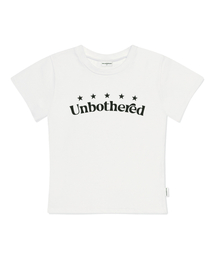 アンバザードプリントスリムフィット半袖Tシャツアイボリー