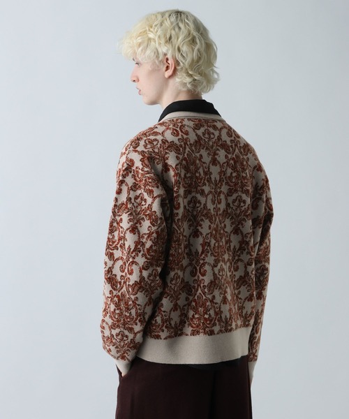 HARE（ハレ）の「ダマスクガラニットシャツ(HARE)（ニット/セーター・メンズ・グレー/ブラック/グリーン・FREE）」の20枚目の写真