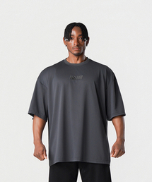 FREEDOM（フリーダム）の「ロゴメッシュオーバーサイズTシャツ（ダークグレー）（Tシャツ/カットソー）」