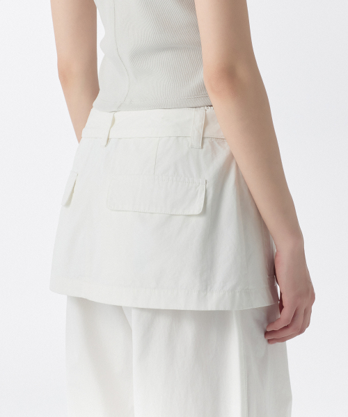 MUSINSA STANDARD WOMAN（ムシンサスタンダードウーマン）の「ウィメンズラップスカートパラシュートパンツ[ホワイト]（その他パンツ・レディース・その他・30/24/26/28）」の6枚目の写真