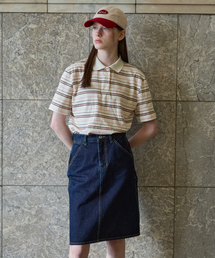 CARPENTER DENIM MIDI SKIRT INDIGO