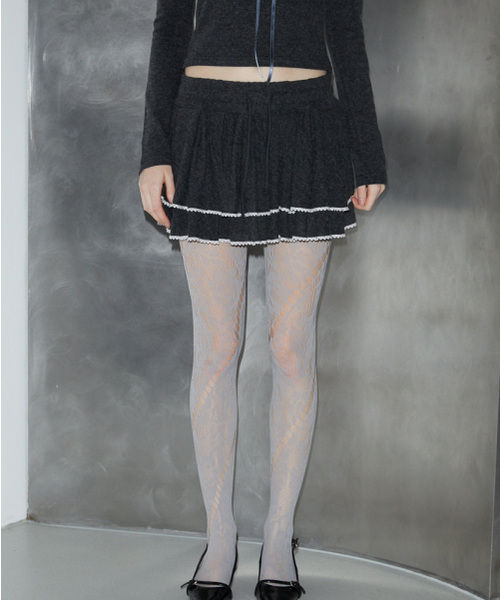 ROSEFRANTZ（ロゼフランツ）の「Lace Cancan Mini Skirt [Charcoal]（スカート・レディース・チャコールグレー・OS）」の2枚目の写真
