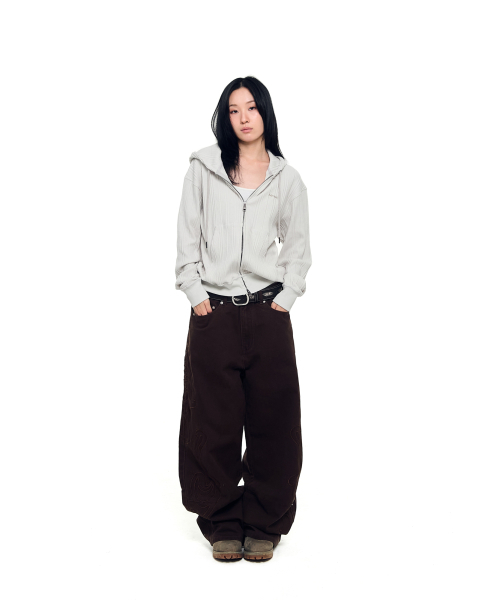 AAKAM(アーカム)の「Knitted Zip-Up Hoodie (Ivory)(パーカー・レディース・その他・2/1)」の5枚目の写真