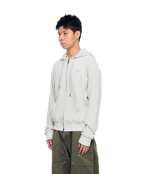 AAKAM(アーカム)の「Knitted Zip-Up Hoodie (Ivory)(パーカー・レディース・その他・2/1)」の8枚目の写真