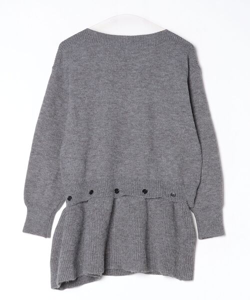 セール】2wayボートネックニット/ペプラムニット（ニット/セーター