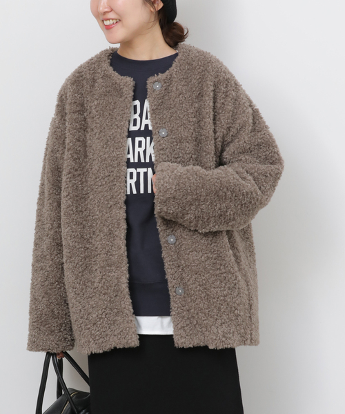 追加》ボアカラーレスジャケット（ブルゾン）｜JOURNAL STANDARD