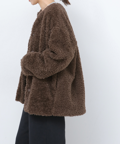 追加》ボアカラーレスジャケット（ブルゾン）｜JOURNAL STANDARD