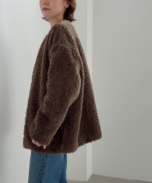 追加》ボアカラーレスジャケット（ブルゾン）｜JOURNAL STANDARD