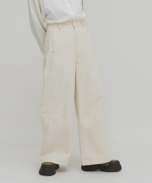 KBF（ケイビーエフ）の「WIDEコクーンパンツ（その他パンツ・レディース・ベージュ系その他/アイボリー/チャコールグレー・ONE）」の2枚目の写真
